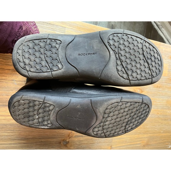 Rockport Tessie Zip Leather Ankle Bootie Womens black size 7.5 - Picture 8 of 8